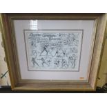 German gymnastic society's framed sketch