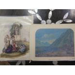 Two nineteenth century Watercolours including Eide on the Hardanger-fjord