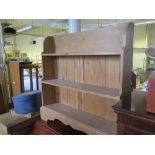 Waxed Pine Open Book Shelves