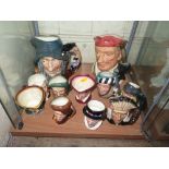 A Collection of Royal Doulton Character Jugs
