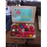 Super Crystalate Snooker Ball Boxed Set, camera etc