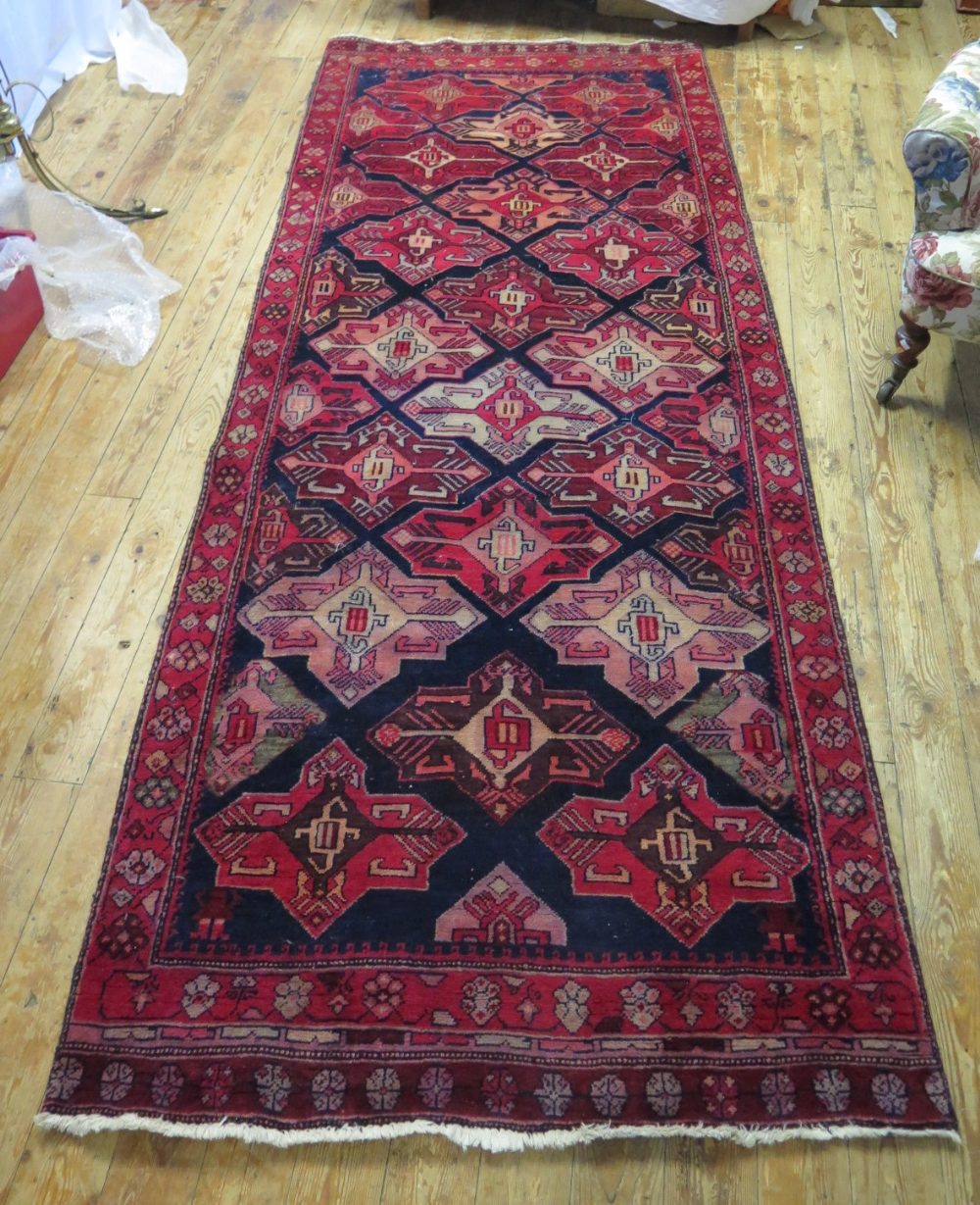 A Persian Wool Runner, 302 x 118cm