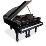 Steinway (c1900)
A 6ft 2in Model A grand piano in a bright ebonised case on square tapered legs,