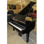 Yamaha (c1981)
A 5ft 3in Model G1 grand piano in a bright ebonised case on square tapered legs.