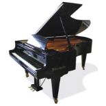 Bösendorfer New Stock
A 7ft Model 214 grand piano in a bright ebonised case on square tapered legs,