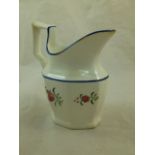 A collection of six 18th century and 19th century ceramic cream jugs including a Newhall style