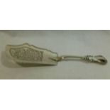 An early Victorian silver Albert pattern fish slice, London 1852, by John and John James Whiting,