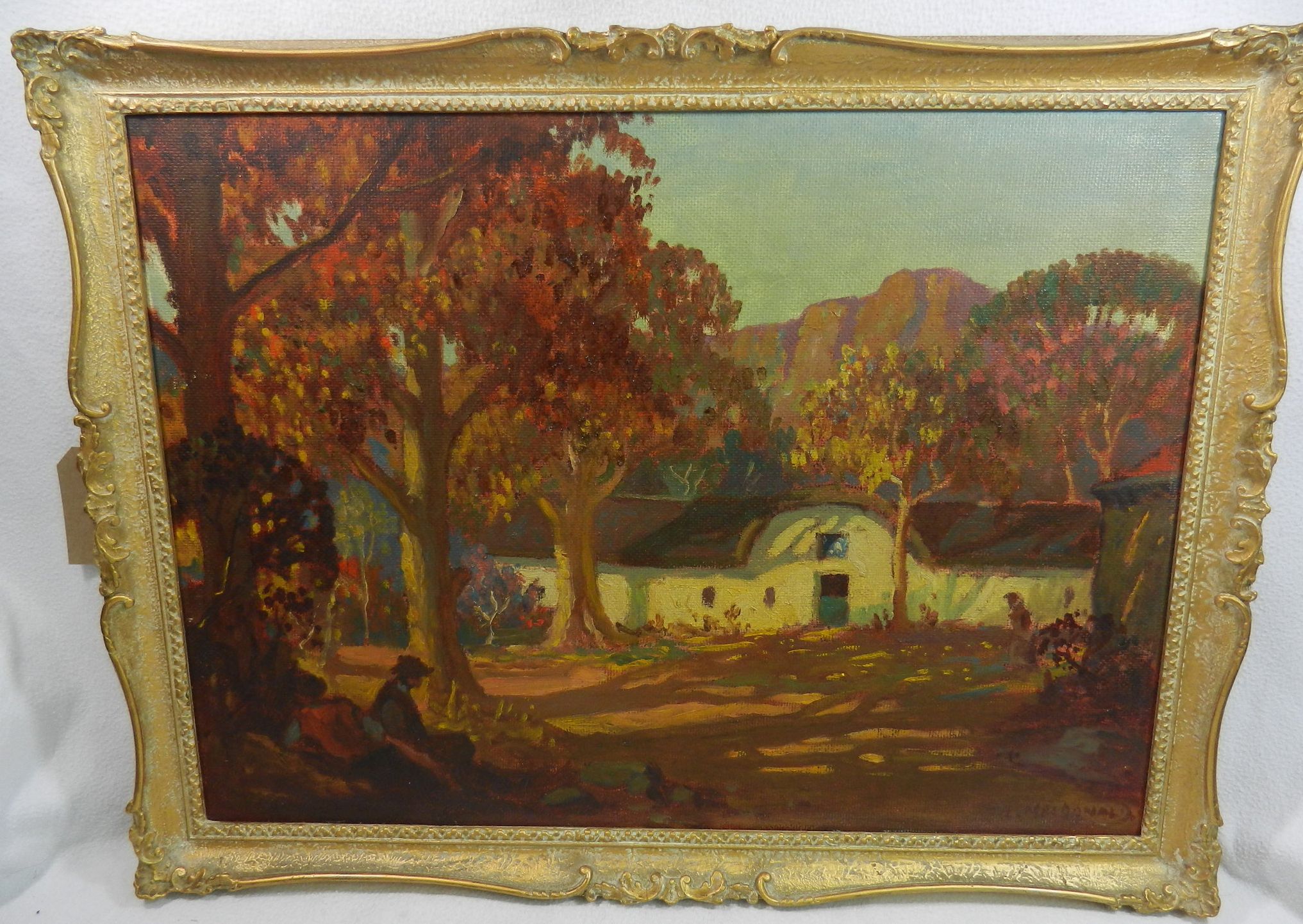 Longford MacDonald (1905-1957), 'Farm near Genadendal, CP', oil on board, signed lower right, 39. - Image 3 of 5