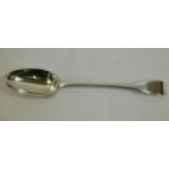 A George III silver fiddle pattern basting spoon, London 1804 by Eley and Fearn, 30.1cm long, 4.