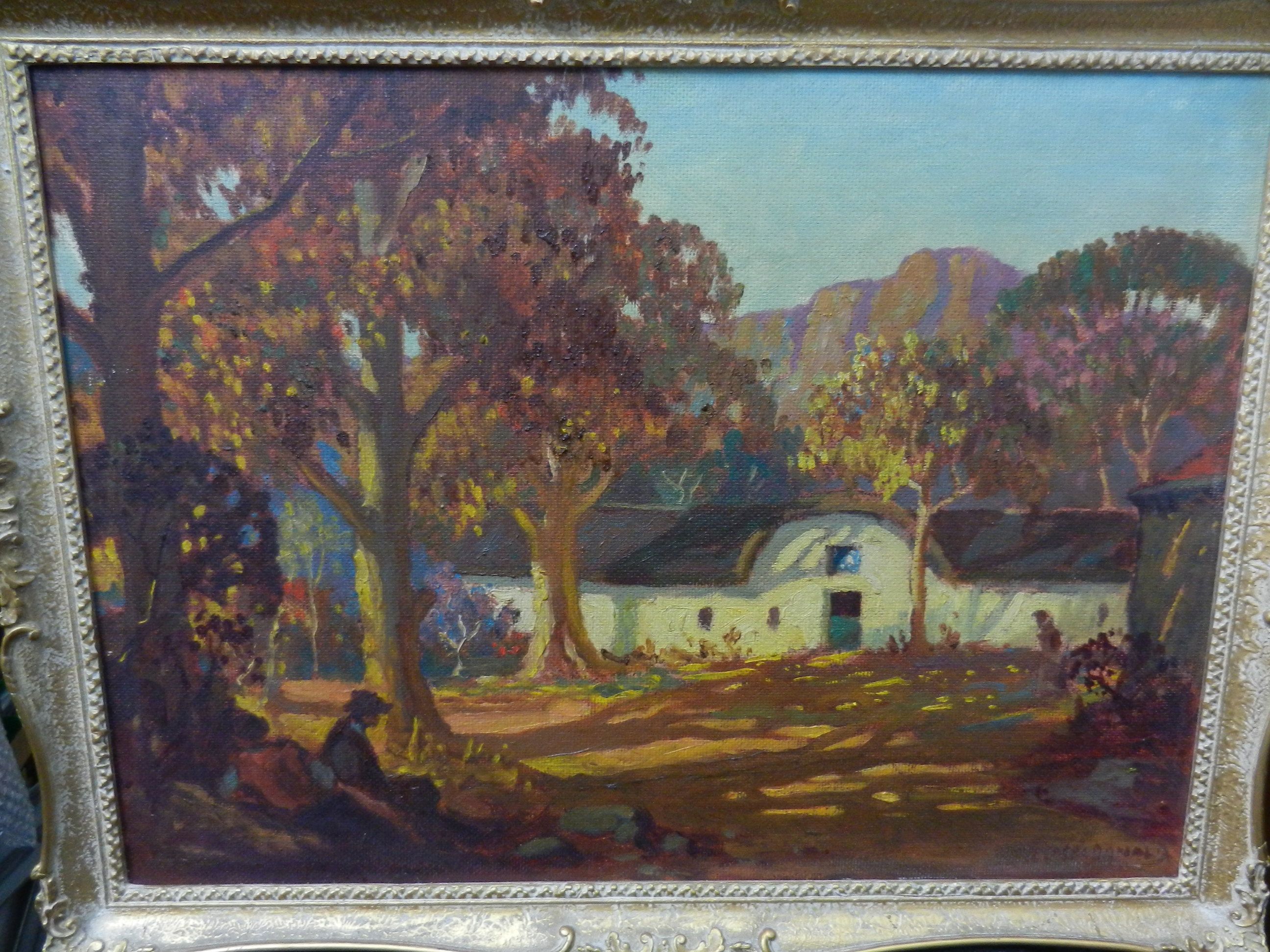 Longford MacDonald (1905-1957), 'Farm near Genadendal, CP', oil on board, signed lower right, 39.