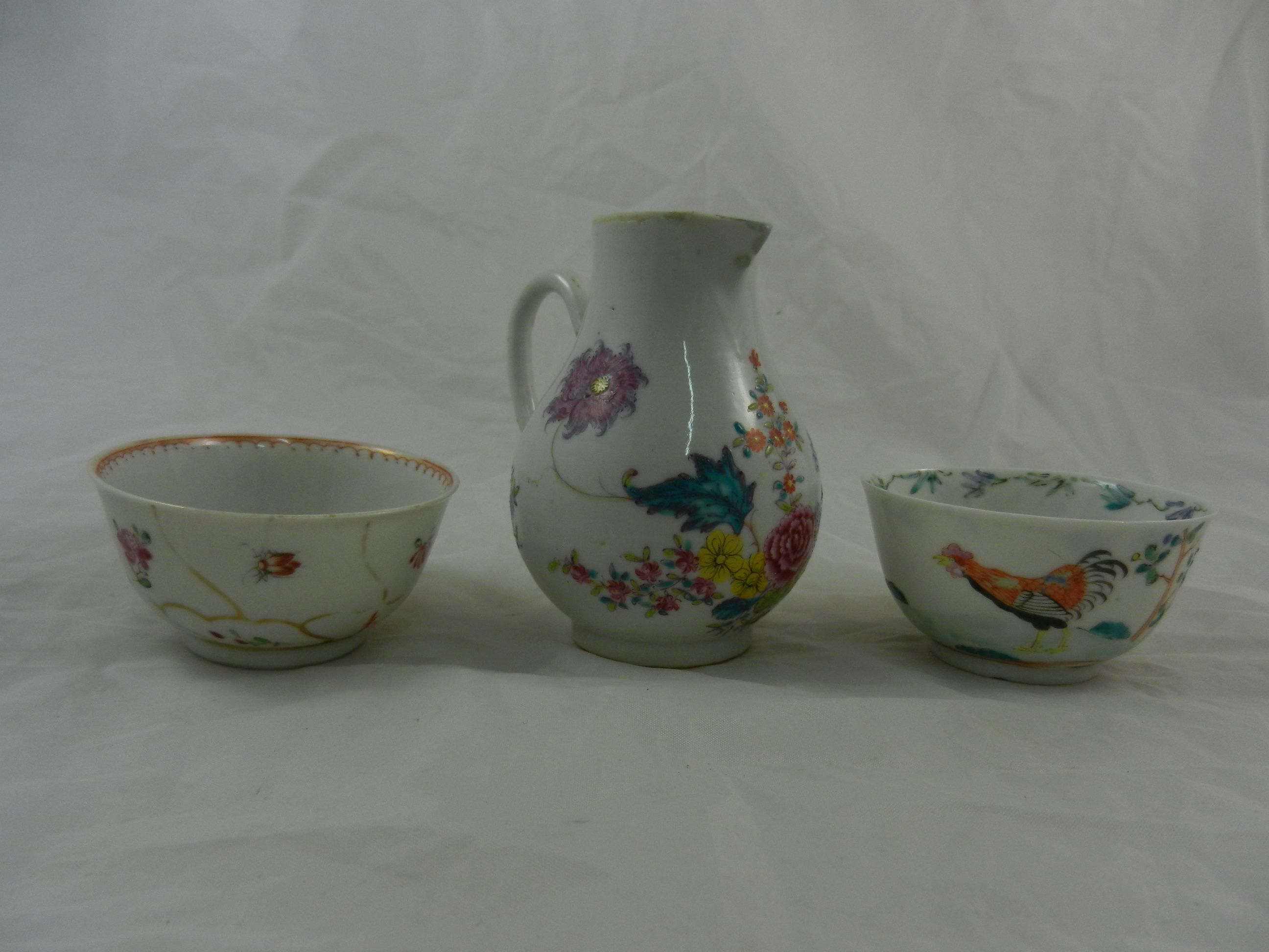 A Chinese famillè rose porcelain Qianlong cream jug, - Image 5 of 9