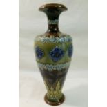 A Royal Doulton stoneware vase, with inscribed initials 'EG', possibly Annie Gentle,