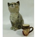 A miniature Royal Doulton character jug, 3.