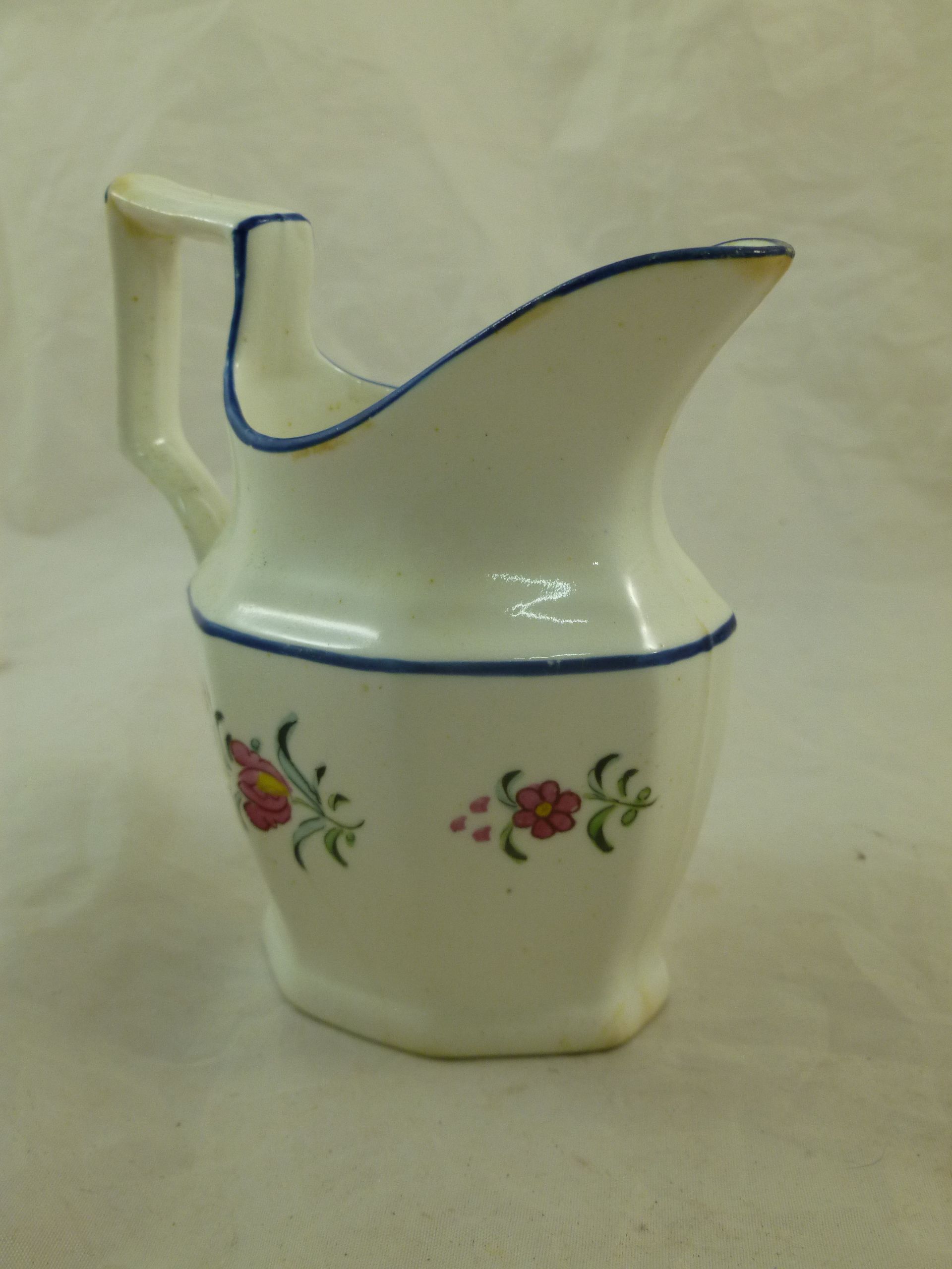 A collection of six 18th century and 19th century ceramic cream jugs including a Newhall style - Image 11 of 15