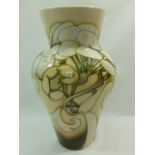 A large Moorcroft limited edition Cow Parsley pattern vase by Emma Bossoms, numbered 48/150,