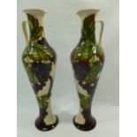 A pair of Moorcroft Grapevine pattern ju