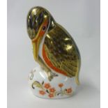 Royal Crown Derby paperweight Kingfisher height 11cm