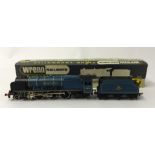 Wrenn Railways OO gauge locomotive, W2229, City of Glasgow, Blue B.R., boxed.