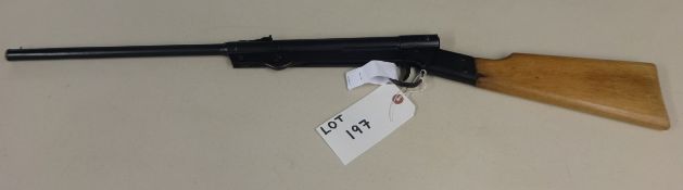 A Haenal air rifle, pre war, calibre 0.177