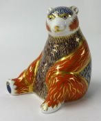 Royal Crown Derby paperweight, bear height 11cm