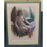 ANTHONY TEWFIK watercolour and oil 'Karen Ann Toth', signed 2004, 41cm x 28cm.