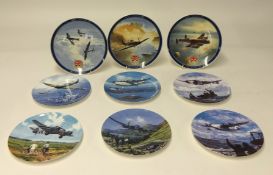Approx. 21 various collectors plates including Royal Worcester limited edition Hero's of the Sky