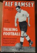 ALF RAMSEY, a signed copy of Talking Football1952, an a collection of 1950's and later football