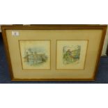 Thirteen various small decorative prints including Continental scenes and Floral prints (13)