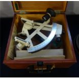 A sextant - a 1970s yacht sextant, German boxed