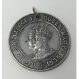 A Geo V Plymstock Parish Souvenir of the Silver Jubilee Medallion, 1910 -1935.