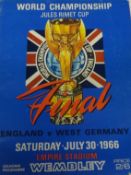An original 1966 world cup programme England v West Germany, July 30th 1966