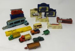 Dinky Toys Pullmore Car Transporter, also Dinky Dodge and 555 Fire Engine other models ..