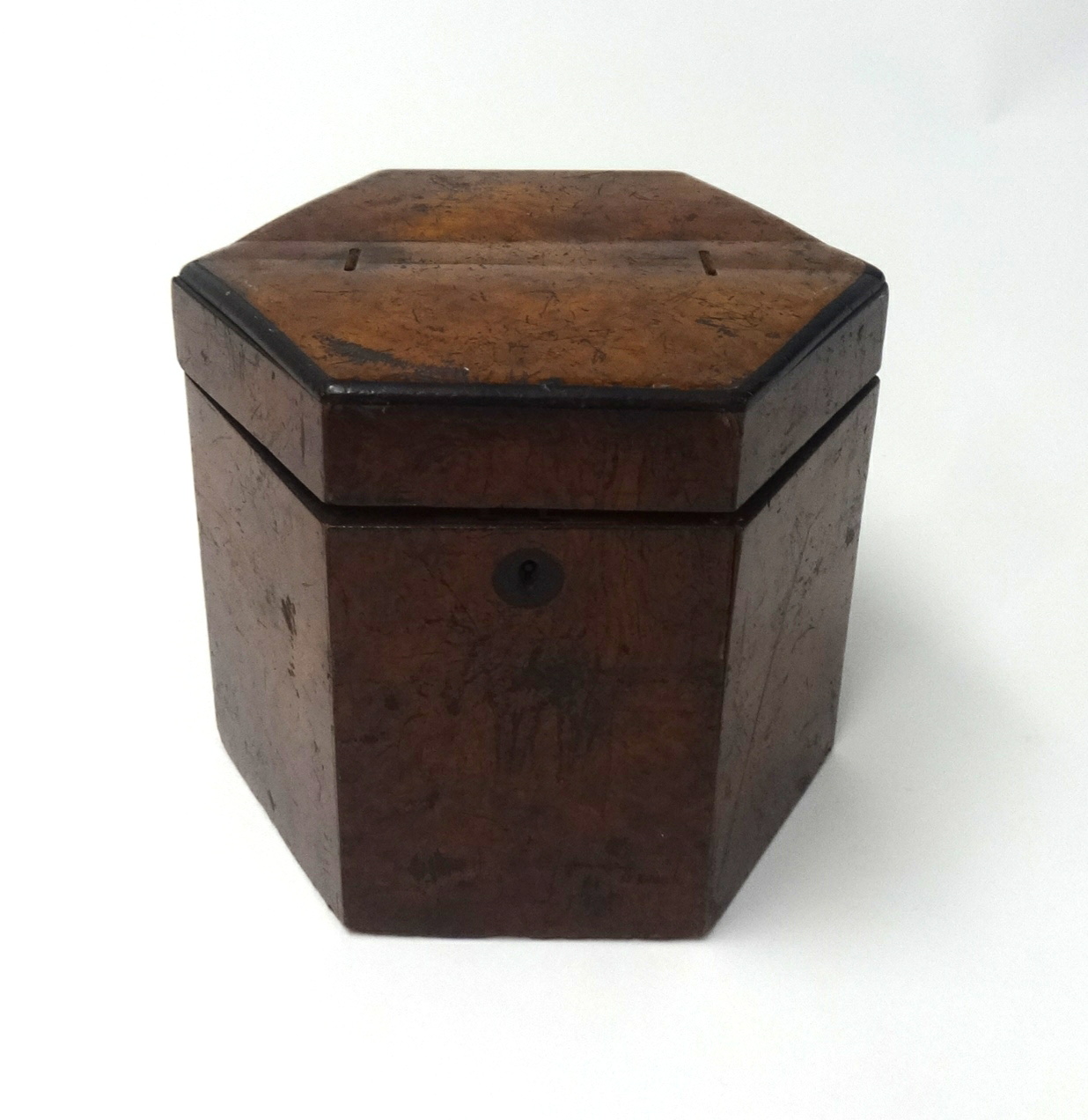 A concertina possibly Wheatstone, burr walnut case inlaid with gilt decoration and further - Image 4 of 4