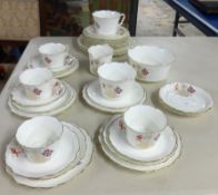 Royalty China - An Edw VII 1902 commemorative tea service, approx. 34 pieces.