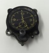 A German aircraft chronometer clock possibly by Junghans.