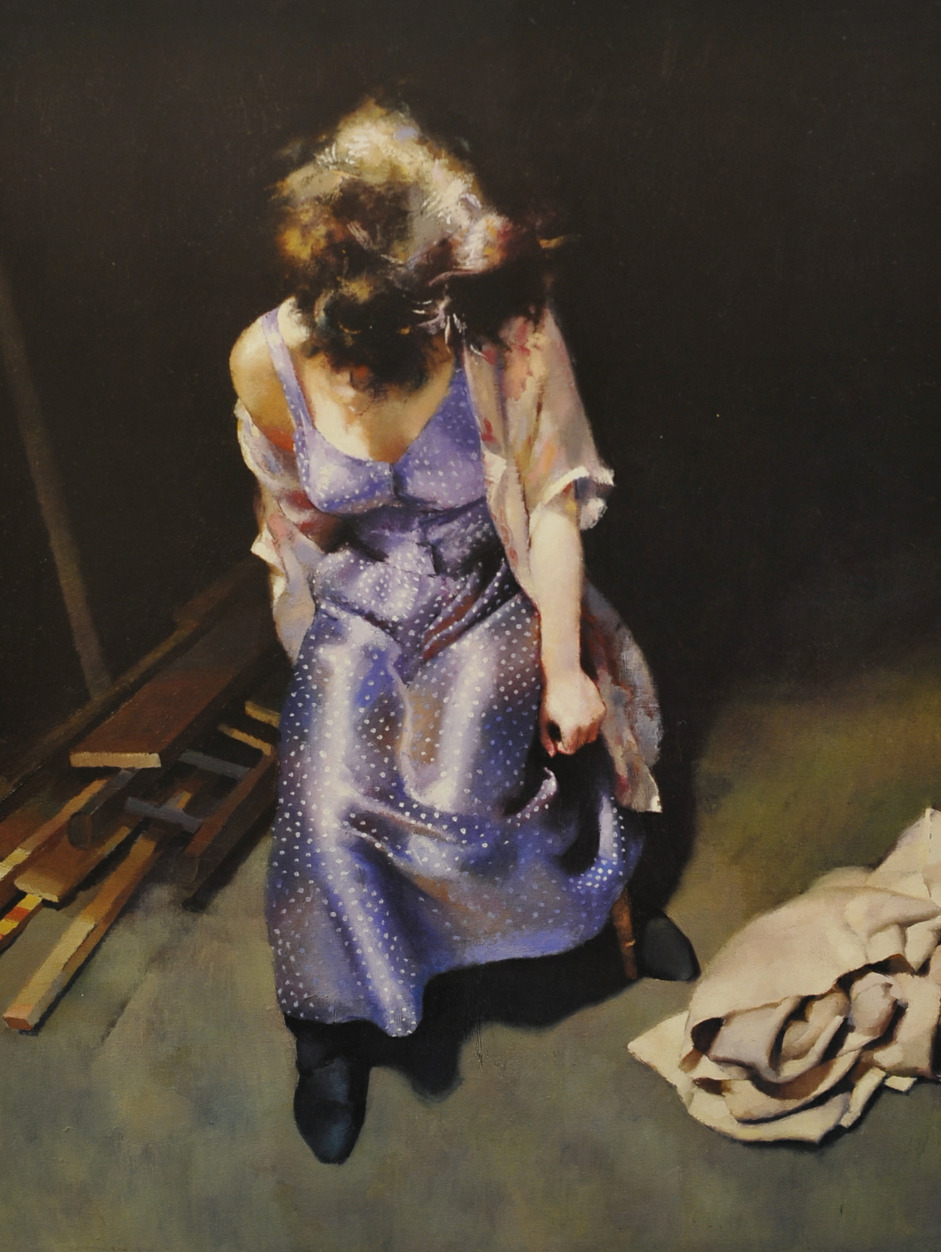 ROBERT LENKIEWICZ (1941-2002) 'Esther (Spotted Dress)' limited edition signed print no 181/475, - Image 2 of 2