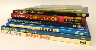 A collection of various Beryl Cook collectors book including Private View, My Granny, One Man Show