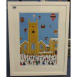 BRIAN POLLARD a signed Limited Edition print, 'St Andrews Church', no 260/750, 34cm x 24cm.
