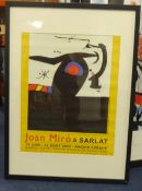 JOAN MIRO a signed 2009 poster, limited edition and two other exhibition posters, the largest