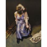 ROBERT LENKIEWICZ (1941-2002) 'Esther (Spotted Dress)' limited edition signed print no 182/475,