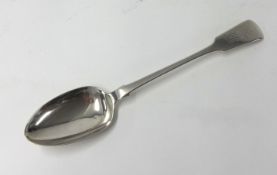 A single Geo III silver serving spoon, stamped IL HL CL for John, Henry & Charles Lias, weight