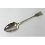 A single Geo III silver serving spoon, stamped IL HL CL for John, Henry & Charles Lias, weight