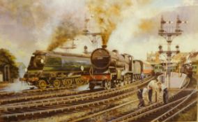 ALAN WARD  a signed Limited Edition print, 'Afternoon Activity at Bournemouth West', no 15/850, 36cm