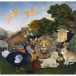 BERYL COOK (1926-2008) a limited edition print 'Peaceable Kingdom', no 24/650, mounted with
