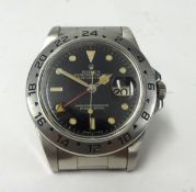 ROLEX  EXPLORER II a good gents Oyster Perpetual Date Superlative Chronometer 1996, stainless steel,