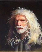 ROBERT LENKIEWICZ (1941-2002) a fine Self Portrait, oil on board, signed and titled verso 'Self