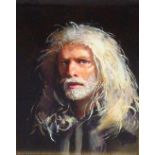 ROBERT LENKIEWICZ (1941-2002) a fine Self Portrait, oil on board, signed and titled verso 'Self