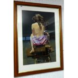 ROBERT LENKIEWICZ (1941-2002) signed limited edition print 'Painter with Women, St. Anthony