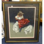 ROBERT LENKIEWICZ (1941-2002) signed limited edition print 'Roxanne', number 122/375, from Project