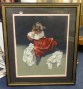 ROBERT LENKIEWICZ (1941-2002) signed limited edition print 'Roxanne', number 122/375, from Project